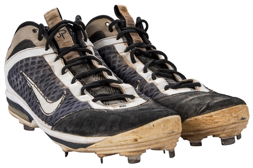 2011 Jorge Posada Yankees Game Used Nike Cleats (JT Sports)